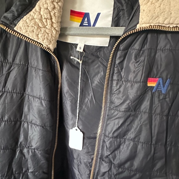 Aviator Nation Black Jacket with Rainbow Accents - Picture 2 of 3